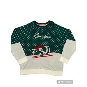 Chick-fil-A 2022 “Skiing Cow” Christmas Sweater Adult XL ~New!~